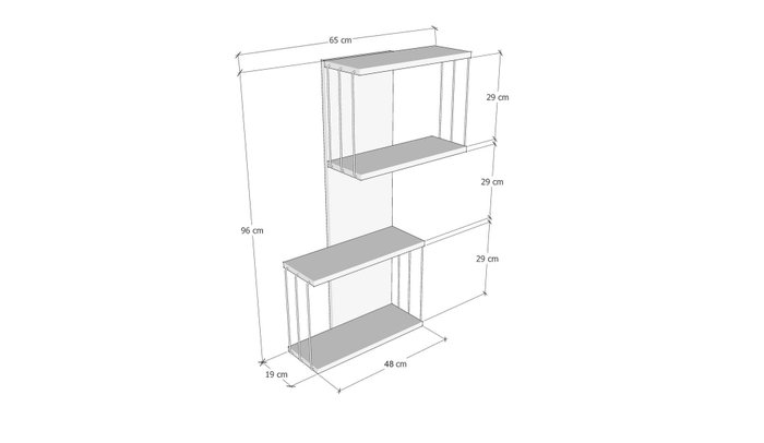 Hanah Home Destan - Antracita, Roble